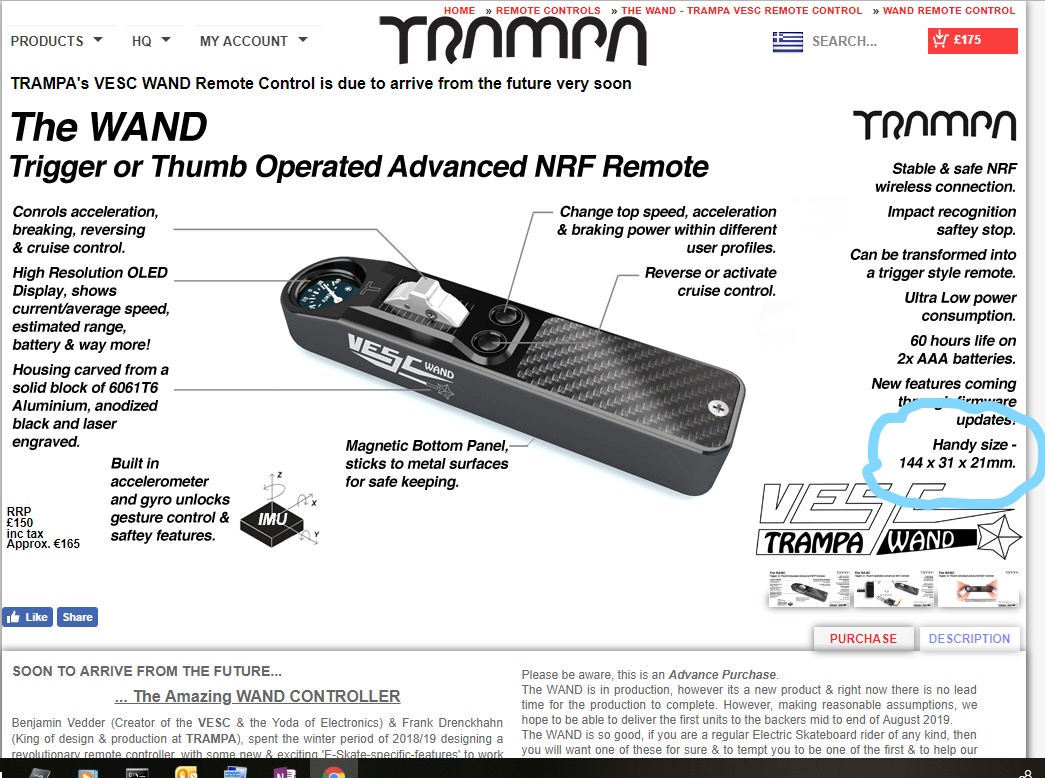 Vesc Wand Remote Soon To Arrive From The Future Esk8 Innovations Electric Skateboard Builders Forum Learn How To Build Your Own E Board